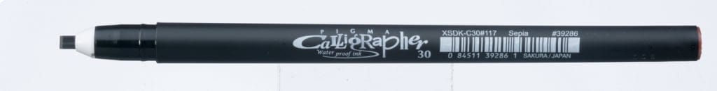 Sakura Pigma Calligrapher Sepia (Set of 3) XSDK C30 117b XSDK-C30-117b