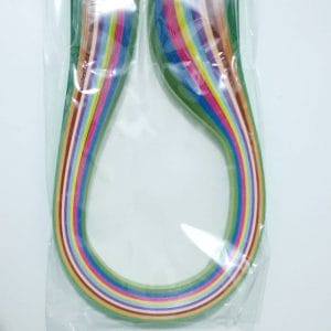 10mm Quilling Strip - Mix BrightColor (Dark Green to Mehndi Green)