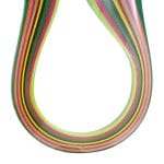 3mm Quilling Strip - Mix BrightColor (Dark Green to Fluorescent Green)