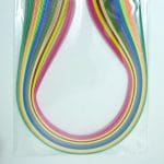 3mm Quilling Strip - Mix BrightColor (Dark Green to Pink)
