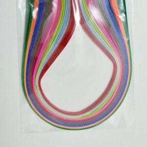 3mm Quilling Strip - Mix BrightColor (Dark Green to Red)