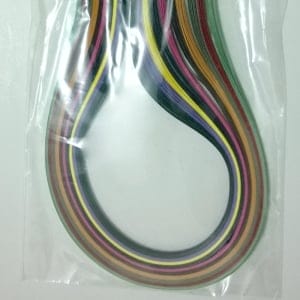 3mm Quilling Strip - Mix BrightColor (Green to Black)