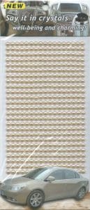 Say it in crystals - Medium Pearls - Peach