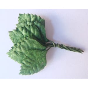 Mulberry Paper Leaves (Small) - Dark Green