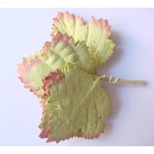 Mulberry Paper Maple Leaves - Green and Brown