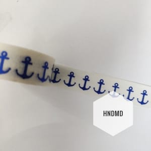 Shimmer blue anchor Washi Tape