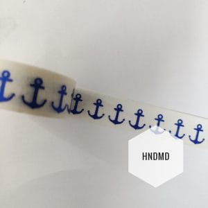 Shimmer blue anchor Washi Tape