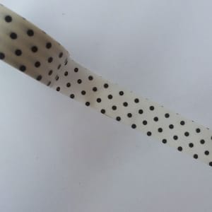 Polka Dots - Black and White - Japanese Washi Tape