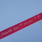 Thank You- Red and White - Japanese Washi Tape
