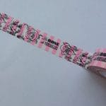 Printed- Pink, Black and White - Japanese Washi Tape