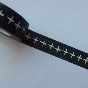 Printed Design 1- Black and White - Japanese Washi Tape