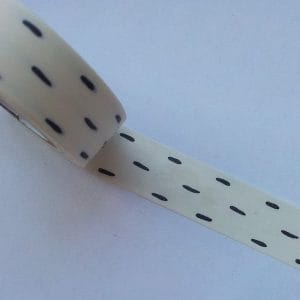 Printed Design 2- Black and White - Japanese Washi Tape