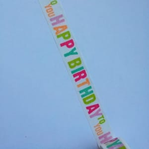 Happy Birthday to You - Colorful - Japanese Washi Tape