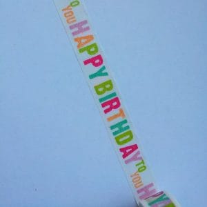 Happy Birthday to You - Colorful - Japanese Washi Tape