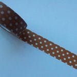 Polka Dots - Brown and White - Japanese Washi Tape