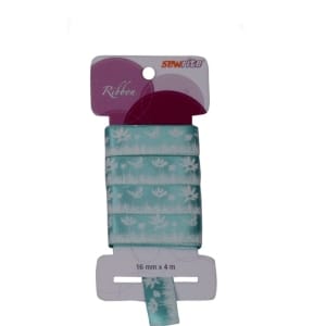 Sewrite Spring Ribbon - Sea Mist / White