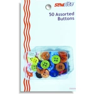Sewrite 50 Assorted Buttons