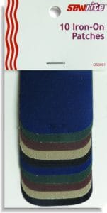 Sewrite 10 Dark Assorted Iron on Patches