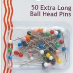 Sewrite Long Ball Point Color Head Pins (50 pins)