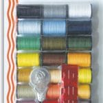 Sewrite 24 Spools Polyester Thread With Needle & Threader