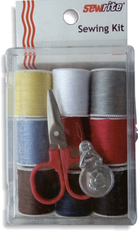 Sewrite Sewing Kit with Scissors and Spooled Thread D50295 Sewrite Sewing Kit with Scissors and Spooled Thread