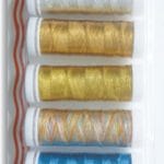 Sewrite Polyester Metallic Thread - 50 Yards of 6 Spools (assorted)