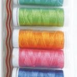 Sewrite Rayon Craft Thread 30 Yards of 6 Spools (Bright Shades)