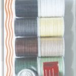 Sewrite 12 Spools Mercerized Cotton Thread With Needle & Threader
