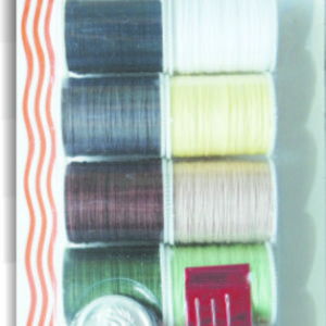 Sewrite 12 Spools Mercerized Cotton Thread With Needle & Threader
