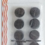 Sewrite Adhesive Back Hook & Loop Coins - Black