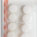 Sewrite Adhesive Back Hook & Loop Coins - White