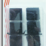 Sewrite Adhesive Back Hook & Loop Squares - Black