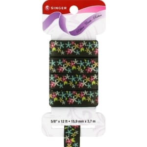 Sewrite Spring Flowers Ribbon - Black