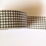 Checkered - White and Black - Japanese Washi Tape
