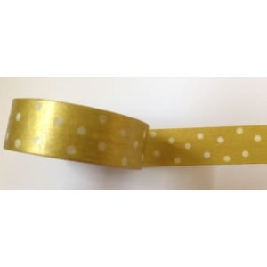 Polka Dots - Gold and White - Japanese Washi Tape