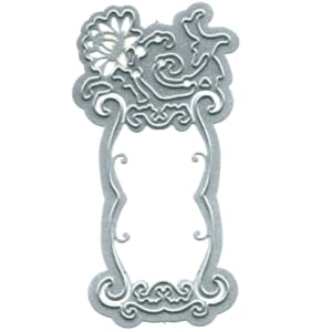 Frame with Flowers and Swirls - Die