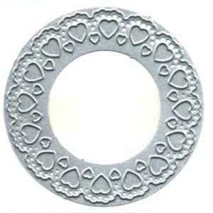 Heart Doily Die - Circle