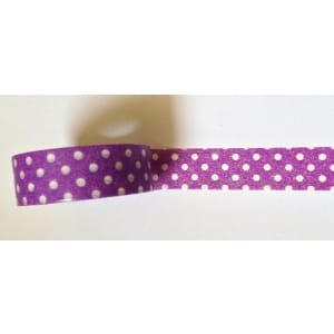 Polka Dots - Purple and White - Japanese Washi Tape