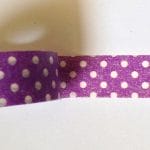 Polka Dots - Purple and White - Japanese Washi Tape