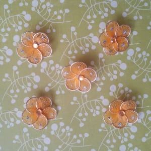 Net Flowers - Orange