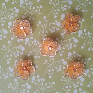 Net Flowers - Orange