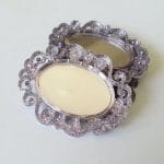 Plastic cameo frames - Silver