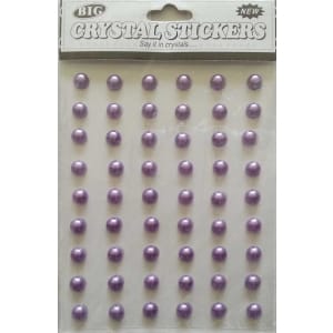 Say it in crystals - Large Pearl Stickers - Dark Lavendar