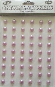 Say it in crystals - Large Pearl Stickers - Light Lavendar