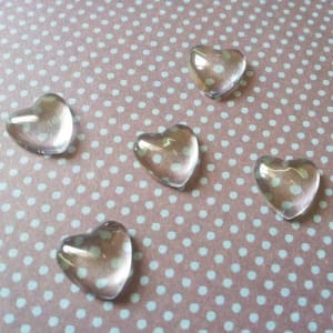 Epoxy Domes - Heart (12*12 mm) - pack of 10