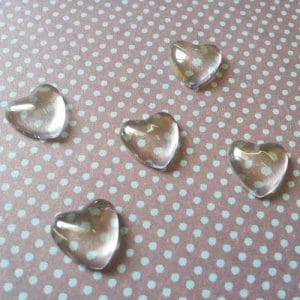 Epoxy Domes - Heart (12*12 mm) - pack of 10