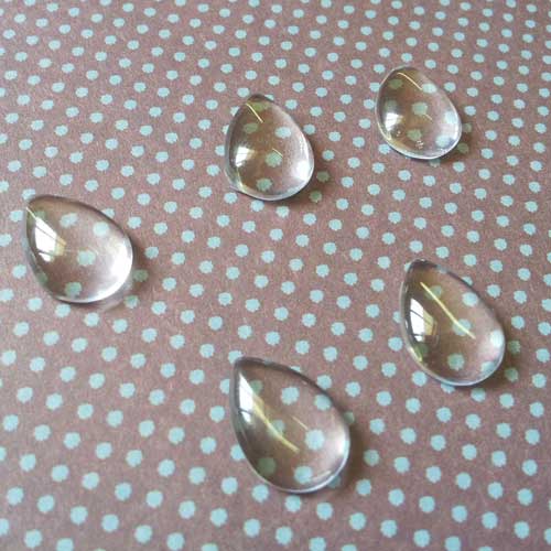 Epoxy Domes - TearDrop (10*14 mm) - pack of 10
