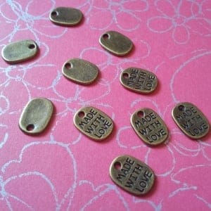 Made with Love tags (Small) - pack of 10