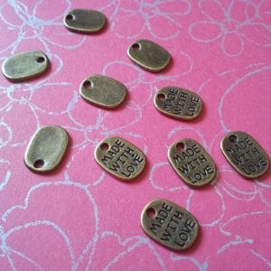 Made with Love tags (Small) - pack of 10