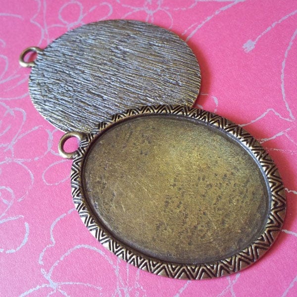 Oval pendant setting (Large) - Single pc CAMC 08 Jewellery Blanks